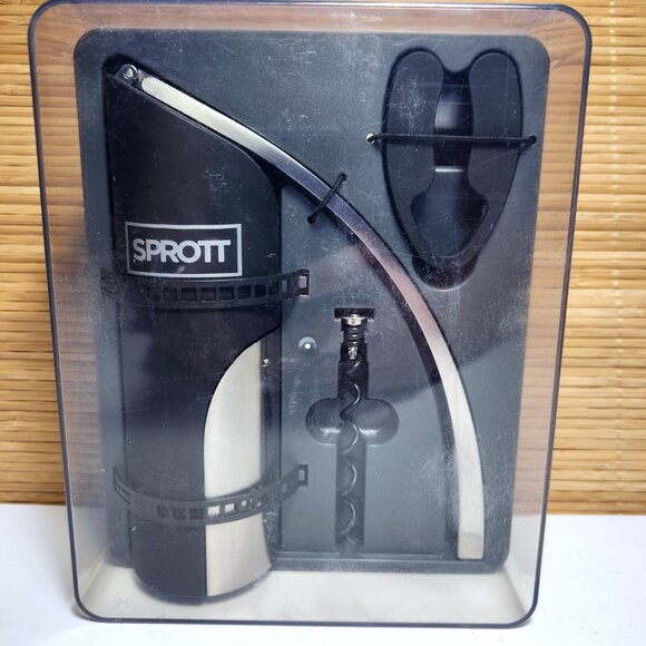 Wine Opener Kit Sprott Brookstone Estate foil cutter, extra corkscrew New - Picture 2 of 8